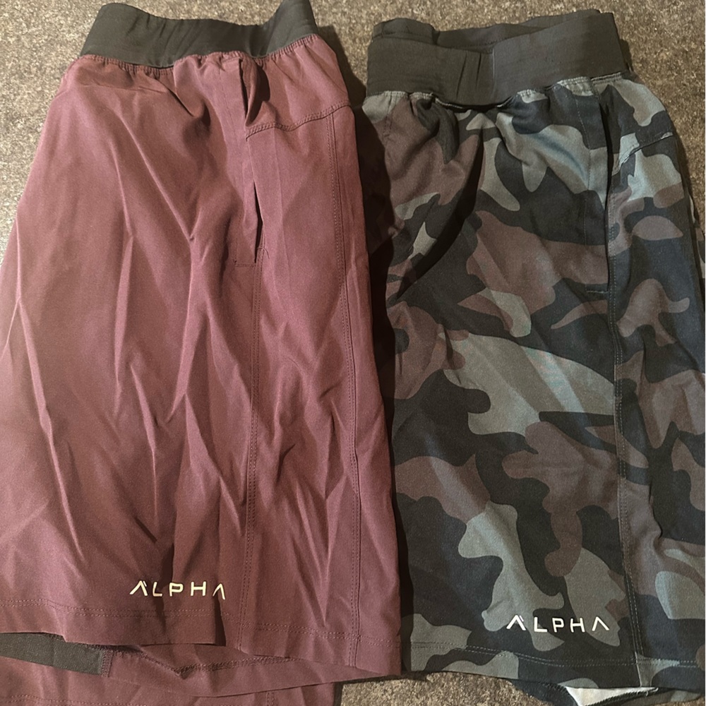 2 pair of Alpha clothing athletic shorts